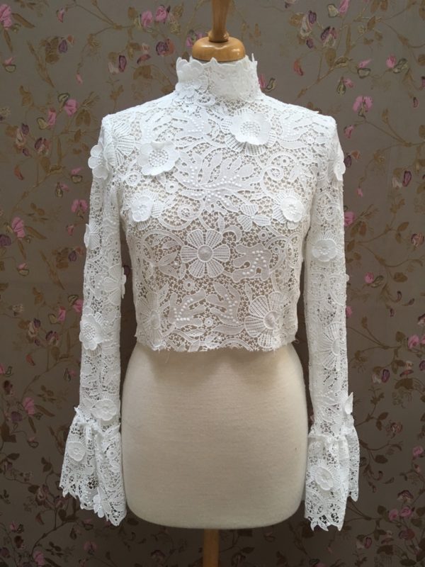Guipure lace top